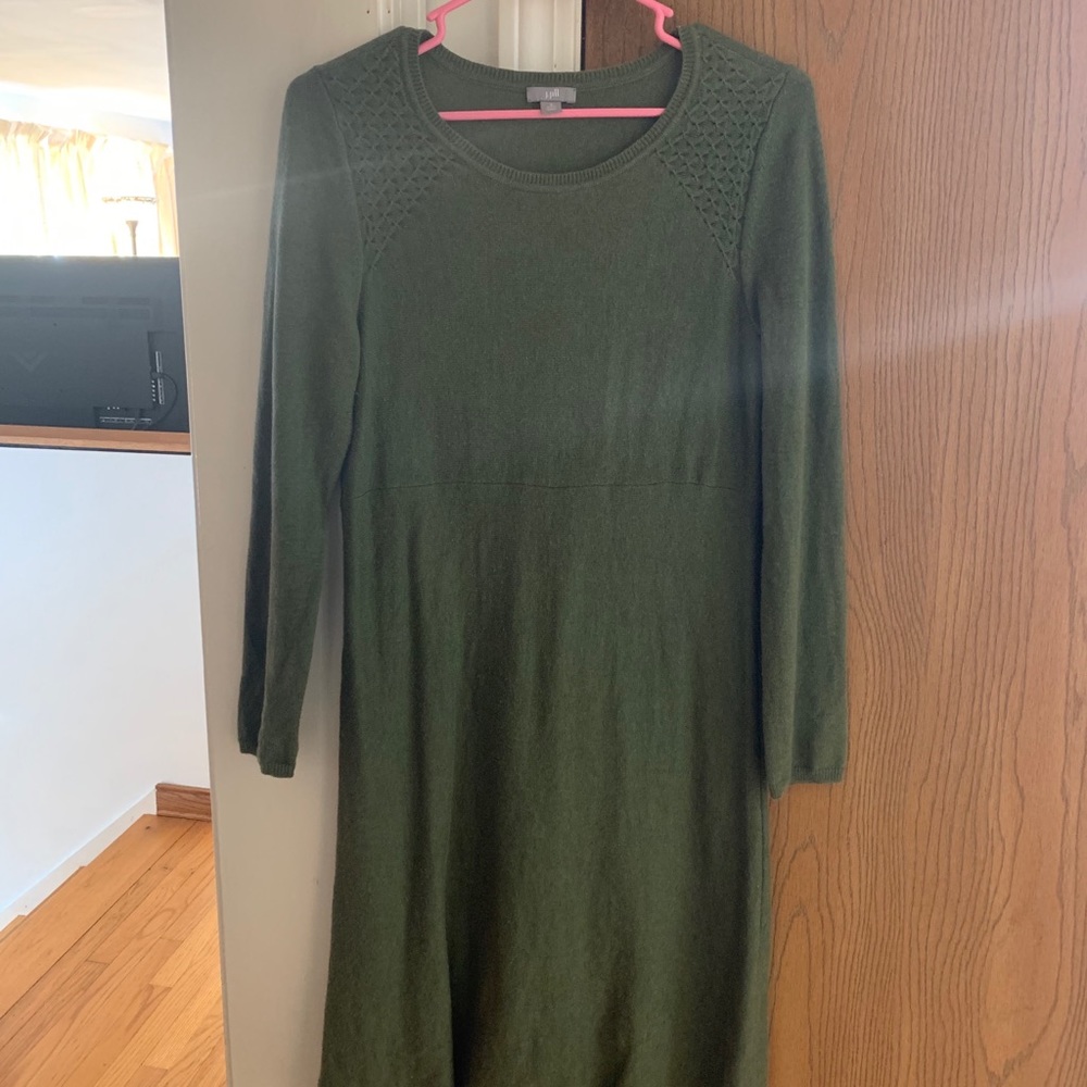 Beautiful knitted green J. Jill dress